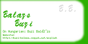 balazs buzi business card